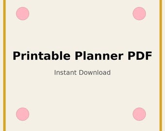 Ultimate Planer Bundle/ 10 Printable Templates PDF/ Daily, Weekly, Monthly, Budget and Habit Tracker/ Digital Download