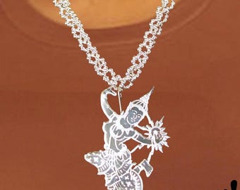 Brand AmFarco Asian Dancers Necklace and Earrings