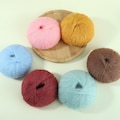 Fluffy Mohair Yarn - 52 Colors, Soft Yarn, Knitting Yarn, Luxury DIY Creations, Hand Knitting Projects