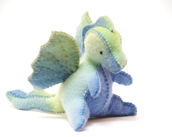 Felt Toy Sewing Pattern - Baby Dragon - sew your own felt dragon