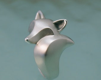 fox ring. sterling silver