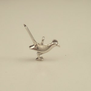 silver roadrunner charm / pendant