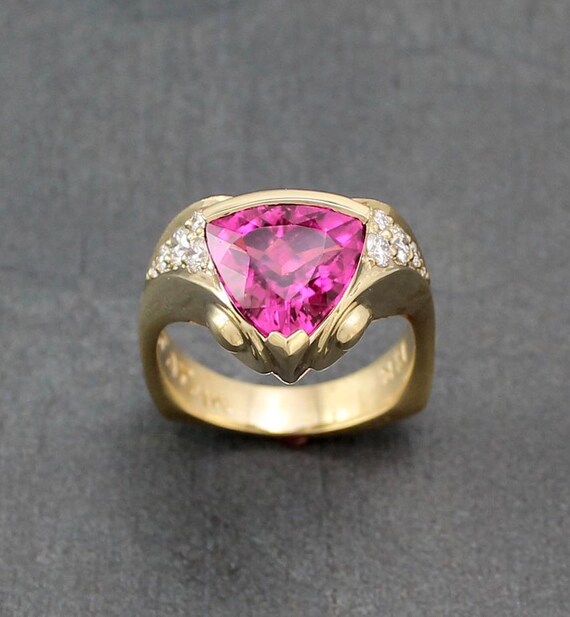 ピンクトルマリン１８kリング 楽天市場】【10％OFFクーポン】 ピンクトルマリン リング 0.3