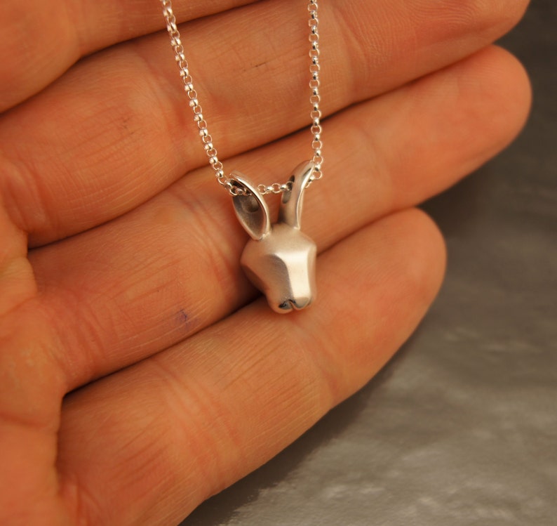 Jackrabbit Pendant silver Etsy