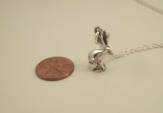 Jackrabbit Silver Pendant /charm - Etsy
