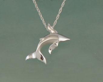 humpback whale pendant  silver. NO CHAIN