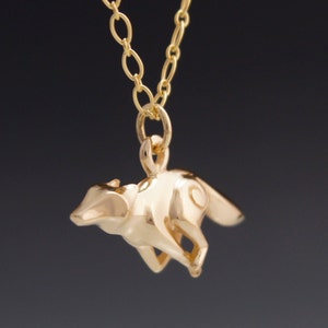 14 k coyote pendant image 3