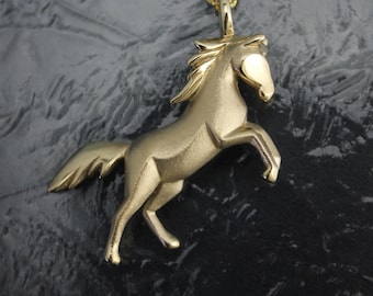 stallion pendant ,bronze