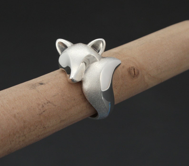 fox ring. sterling silver image 5