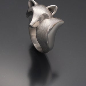 fox ring. sterling silver image 2