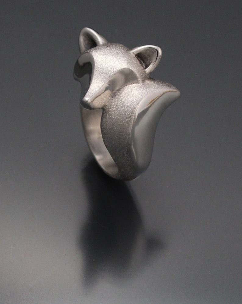 fox ring. sterling silver image 2