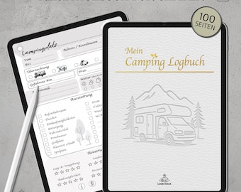 My Camping Logbook – Travel Diary for Motorhome & Campsite, Digital Logbook