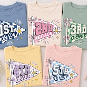 Grade Level Teacher PNG, 1st 2nd 3rd 4th 5th Grade Pennant PNG, Back To School Digital Download, Teacher Sublimation PNG