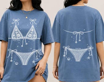 Beach Bachelorette Shirt, Seashell Bikini Graphic Tee, Last Splash Bride Party Shirt, Custom Coastal Bach Tee