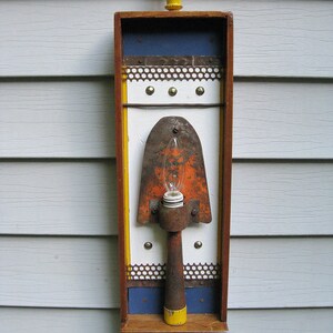 SOLD Rustic Lamp Lantern Sconce Night Light DL 28