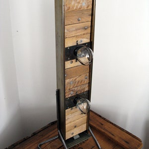 SOLD Metal Drawer Industrial Standing Lamp 2