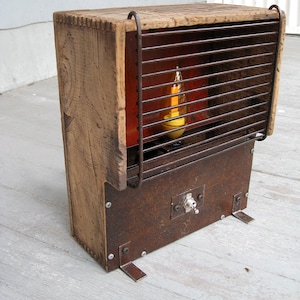 SOLD Medium Rustic Flame Light