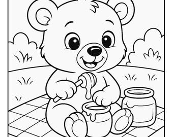 50 Cute Animals Coloring Pages, Kids & Adults (PDF Download)