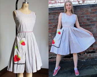 Vintage 1950er-Jumpsuit-Kleid {xs}