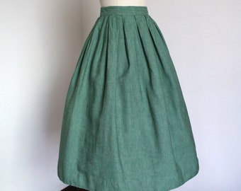 vintage 1950s green skirt {xs}