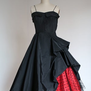 vintage 1950s polka dot party dress {xs}