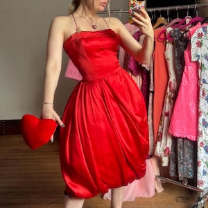 vintage 1950s bubble hem party dress {xs}