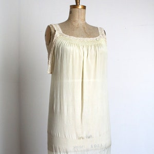 vintage 1920s sheer green slip {L}