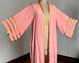 Antique Boudoir Silk Peignoir Bed Jacket - Etsy