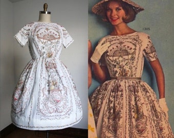 vintage 1960s rococo dress {m}