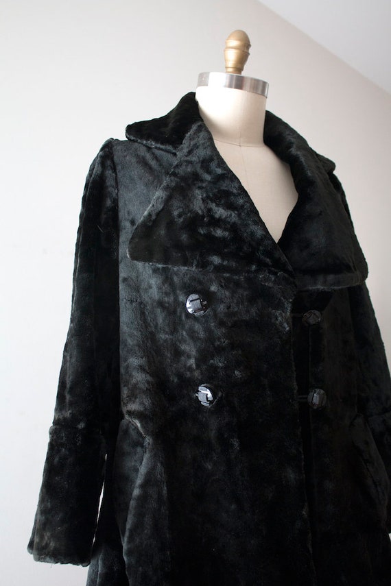 MARKED DOWN vintage 1920s faux fur coat - image 5