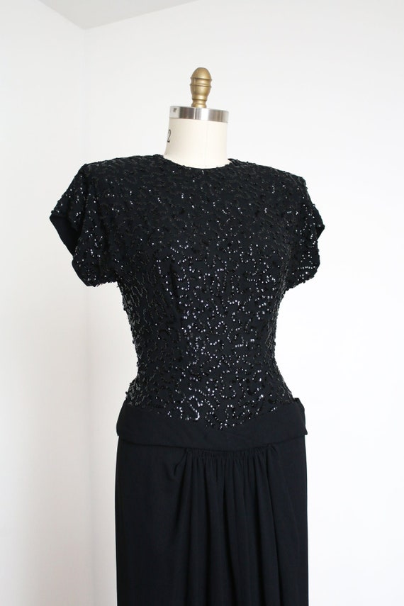 vintage 1940s Frank Starr sequin gown {m} - image 2