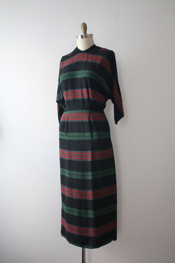 vintage 1950s striped dress