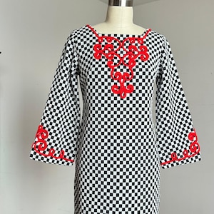 vintage 1960s checkered dress {s}