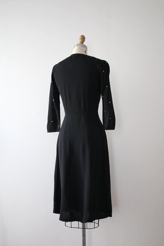 MARKED DOWN vintage 1940s star studded dress - image 5