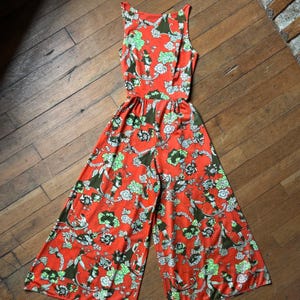 vintage 1960s novelty couples jumpsuit {xxs}
