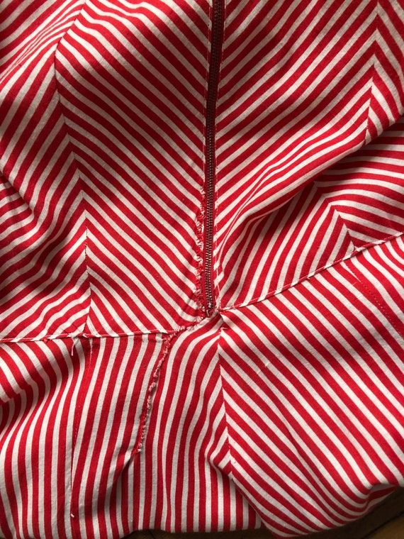 vintage 1940s candy stripe dress {xs} - image 10