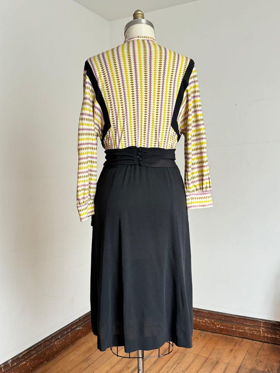 vintage 1940s rayon jersey dress {m} - image 5