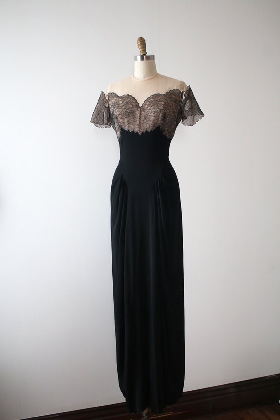 vintage 1940s Emma Domb evening gown