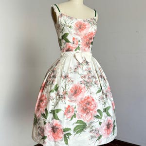 vintage 1950s floral party dress {xxs}
