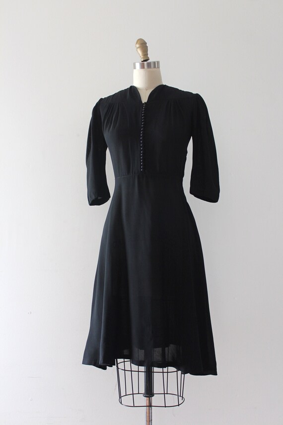 vintage 1930s black dress