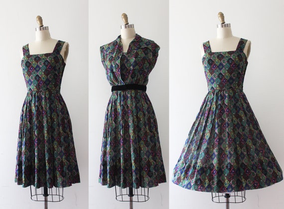 vintage 1950s Jean Lang sun dress set