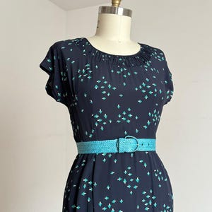 vintage 1940s rayon novelty dress {M/L} AS-IS