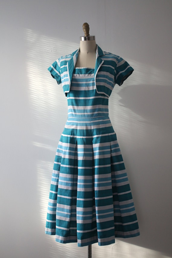 vintage 1950s Horrockses sun dress and jacket set