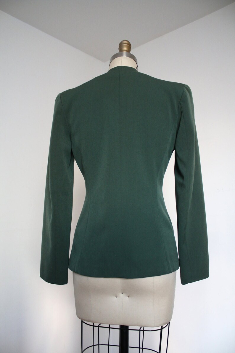 vintage 1940s collarless jacket s image 5