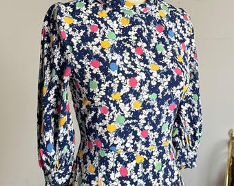 vintage 1930s abstract rayon dress {xs} AS-IS