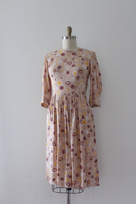 vintage 1940s cotton day dress