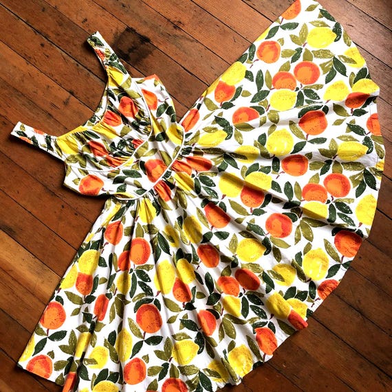 dress with lemons and oranges Lemons and oranges A-Line Dress
