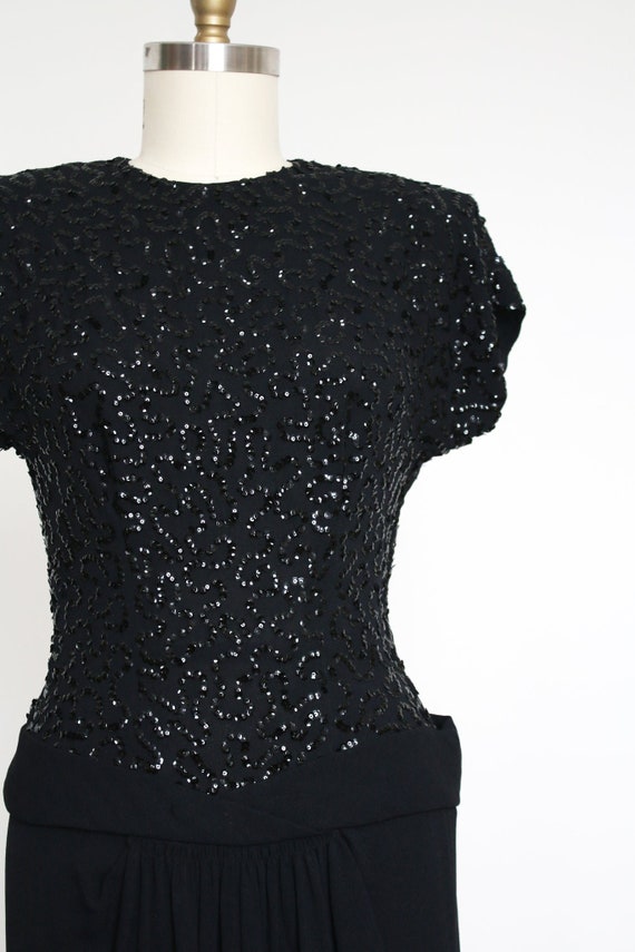 vintage 1940s Frank Starr sequin gown {m} - image 3