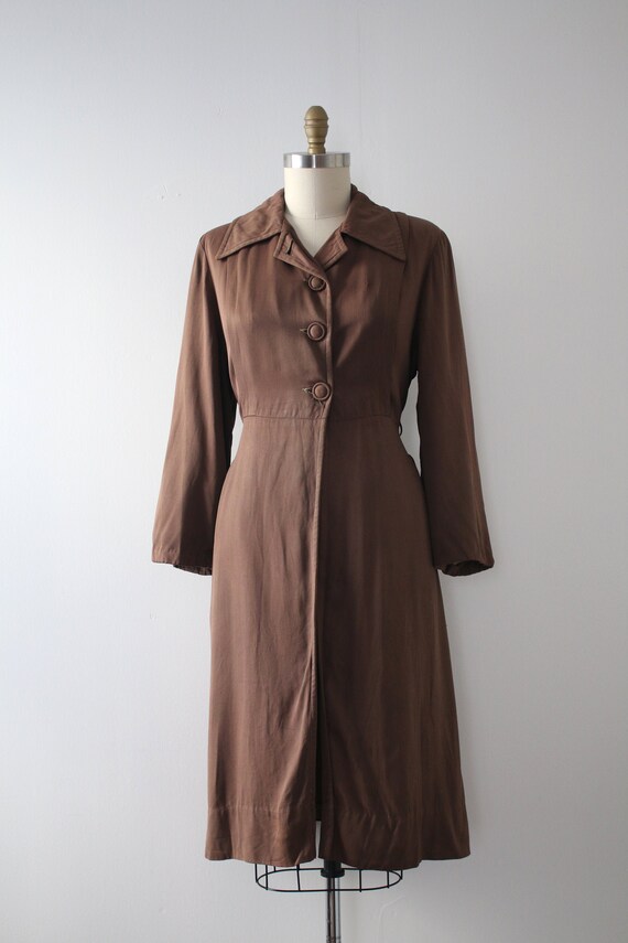 vintage 1940s brown gabardine jacket