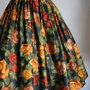 Vintage 1960s Blue Rose Dress by Cover Girl of Miami | XS/S